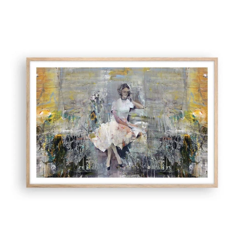 Plakat i ramme af lyst egetræ - Klassisk og moderne - 91x61 cm