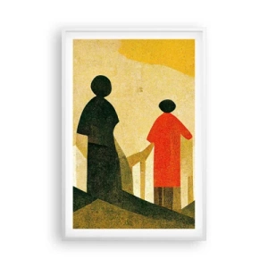 Plakat i hvid ramme - Stadig langt væk - 61x91 cm