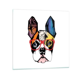 Billede på glas - Intellektuel - 30x30 cm