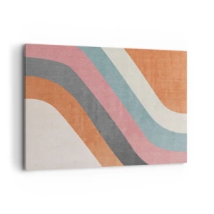 Lærredstryk - Billede på lærred - Diagonal komposition - bevægelse - 120x80 cm