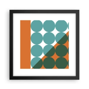 Plakat i sort ramme - Op og over - 30x30 cm