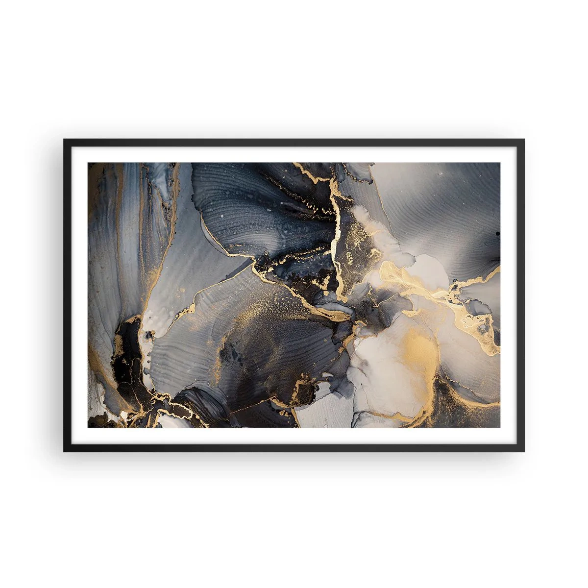 Plakat i sort ramme - Livet af sten - 91x61 cm