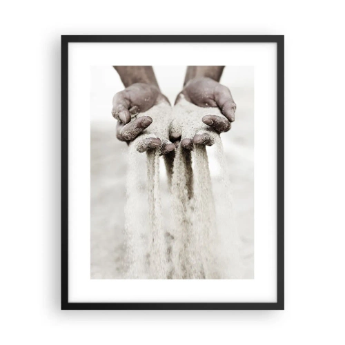 Plakat i sort ramme - Med disse hænder... - 40x50 cm