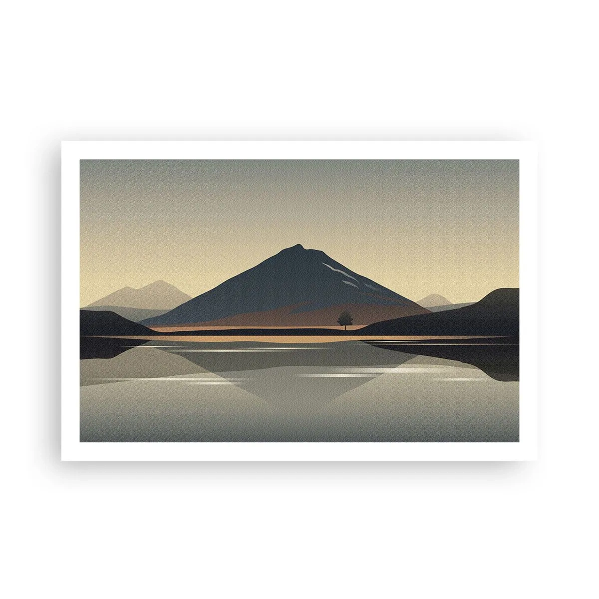 Plakat - Spejlrefleksion - 91x61 cm