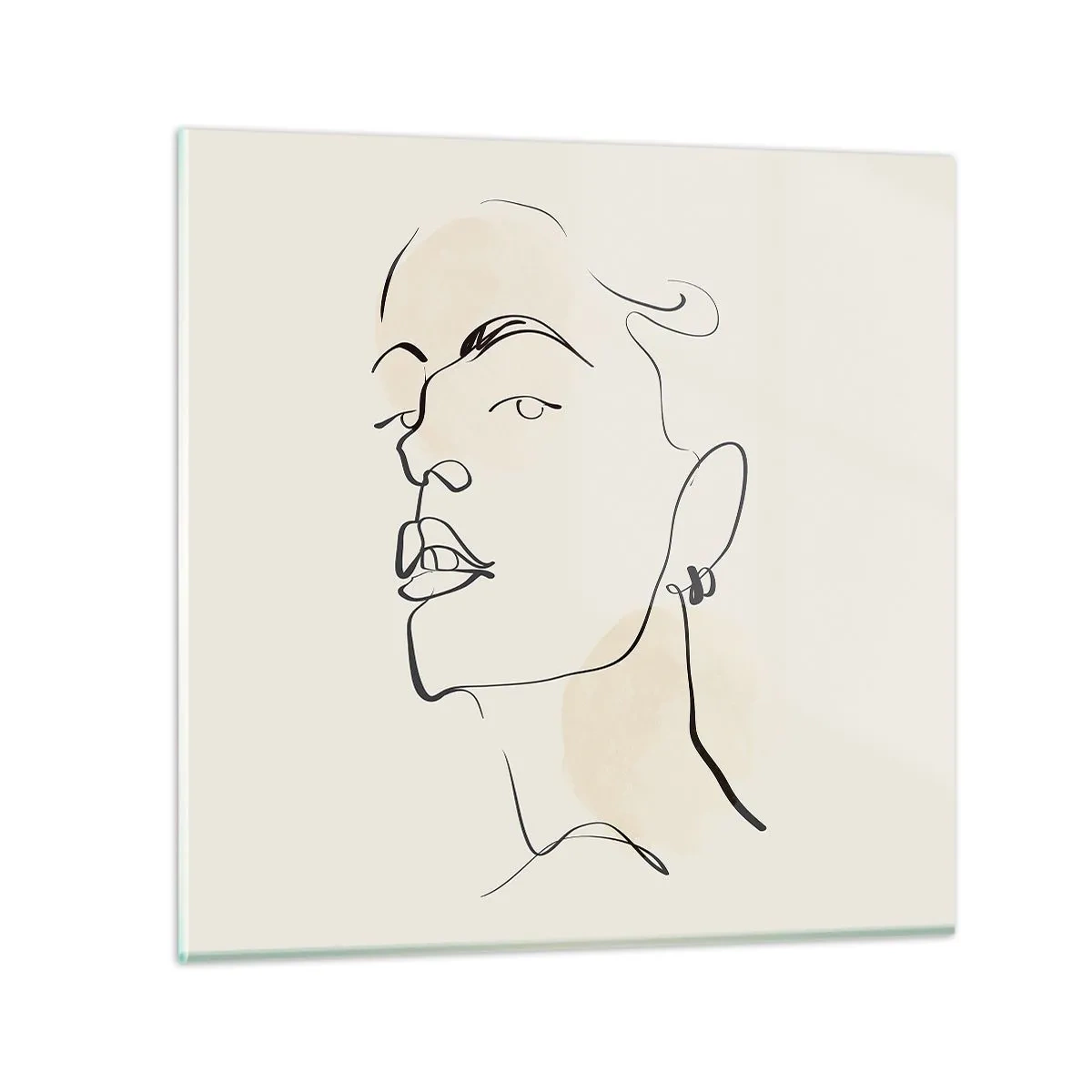 Billede på glas - Et stolt blik - 60x60 cm