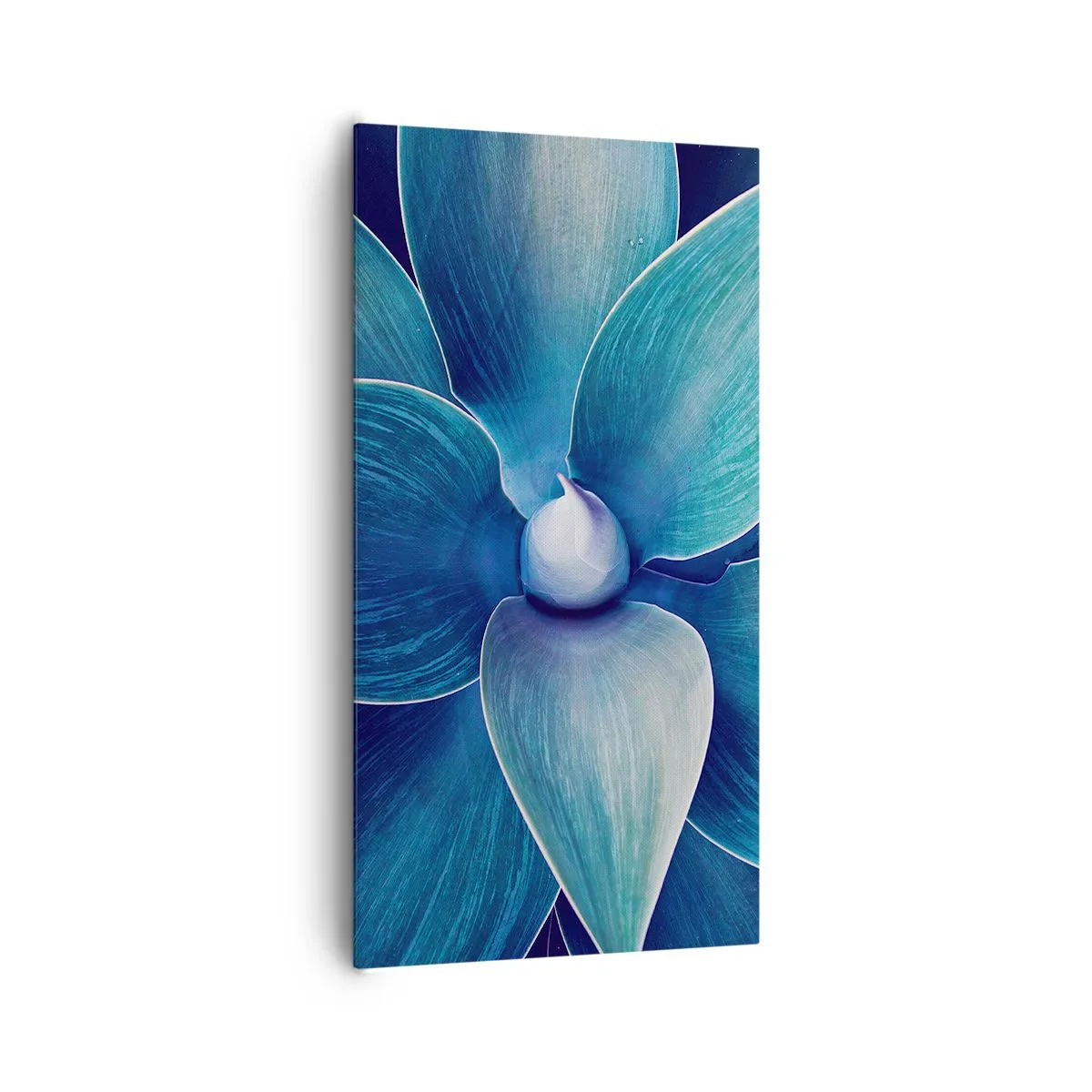 Lærredstryk - Billede på lærred - Blå fra himlen - 65x120 cm