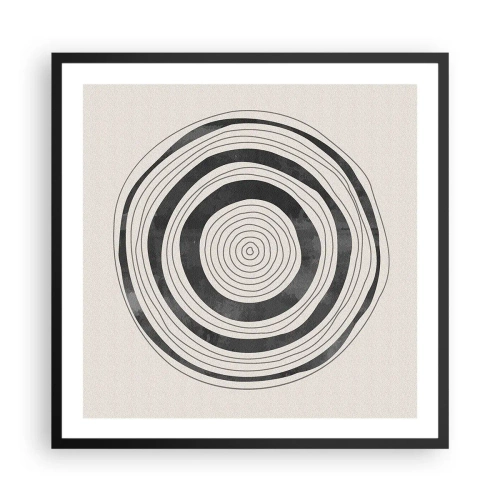 Plakat i sort ramme - Det vigtige er det, der er imellem - 60x60 cm