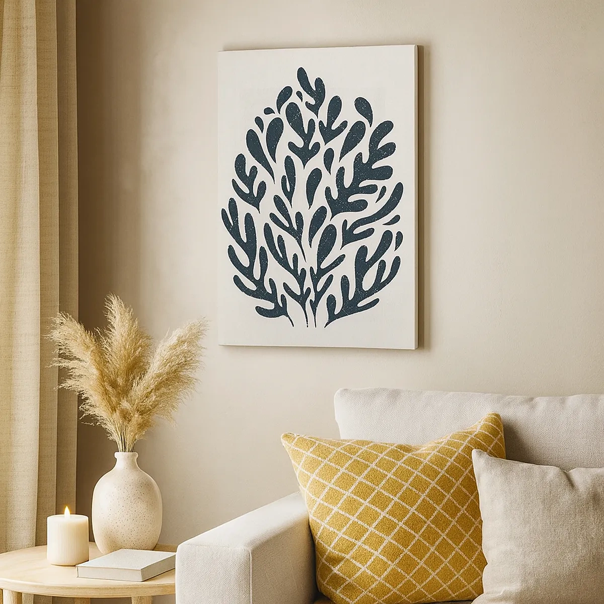 Lærredstryk - Billede på lærred - Naturens former - 50x70 cm