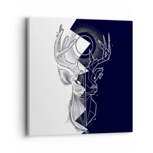 Lærredstryk - Billede på lærred - Modsætningernes kamp og enhed - 40x40 cm