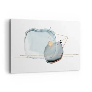 Lærredstryk - Billede på lærred - En undersøgelse af dråber - 120x80 cm