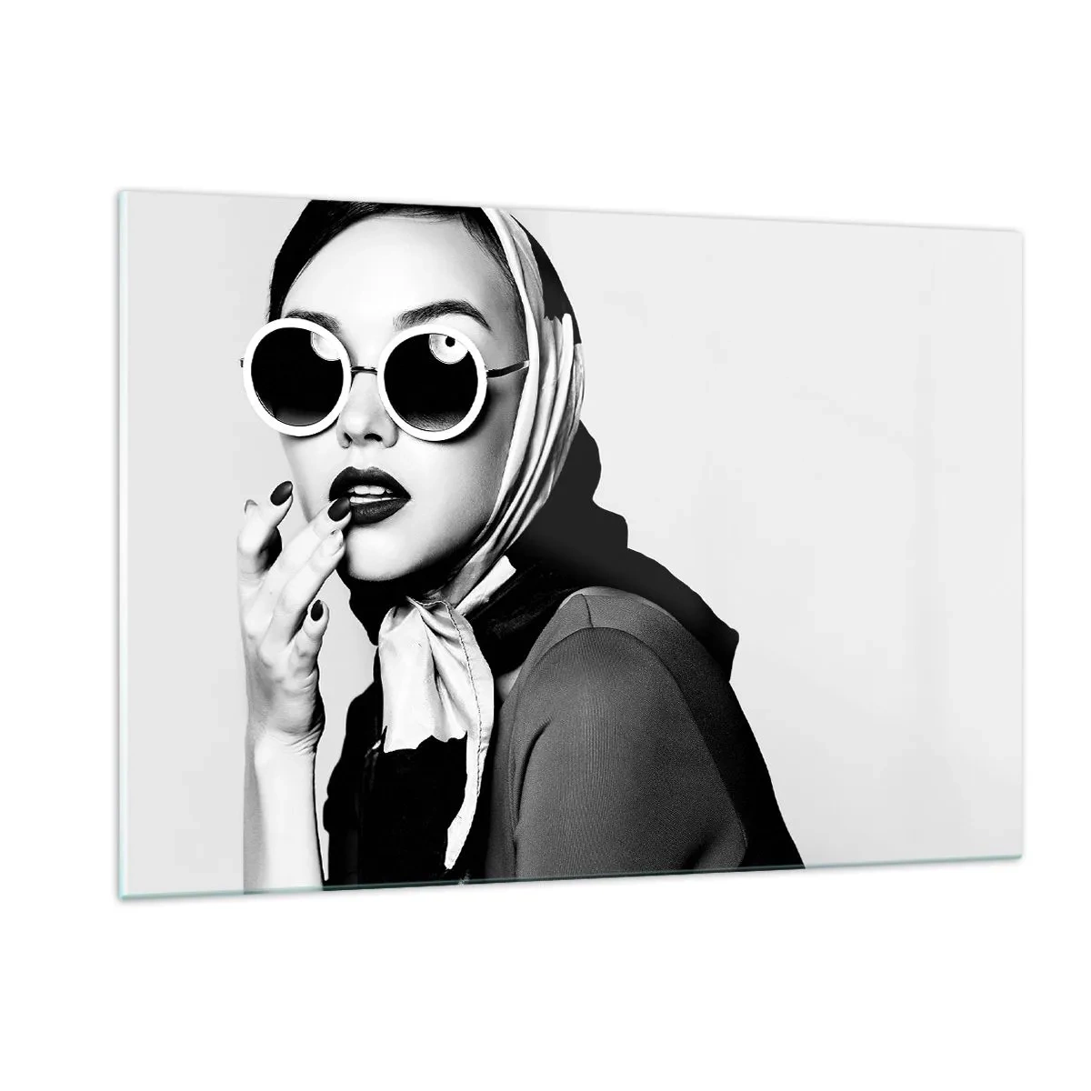 Billede på glas - Hilsner fra 1960'erne. - 120x80 cm