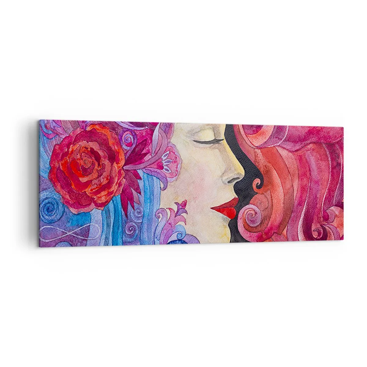 Lærredstryk - Billede på lærred - Art Nouveau er stadig i live - 140x50 cm