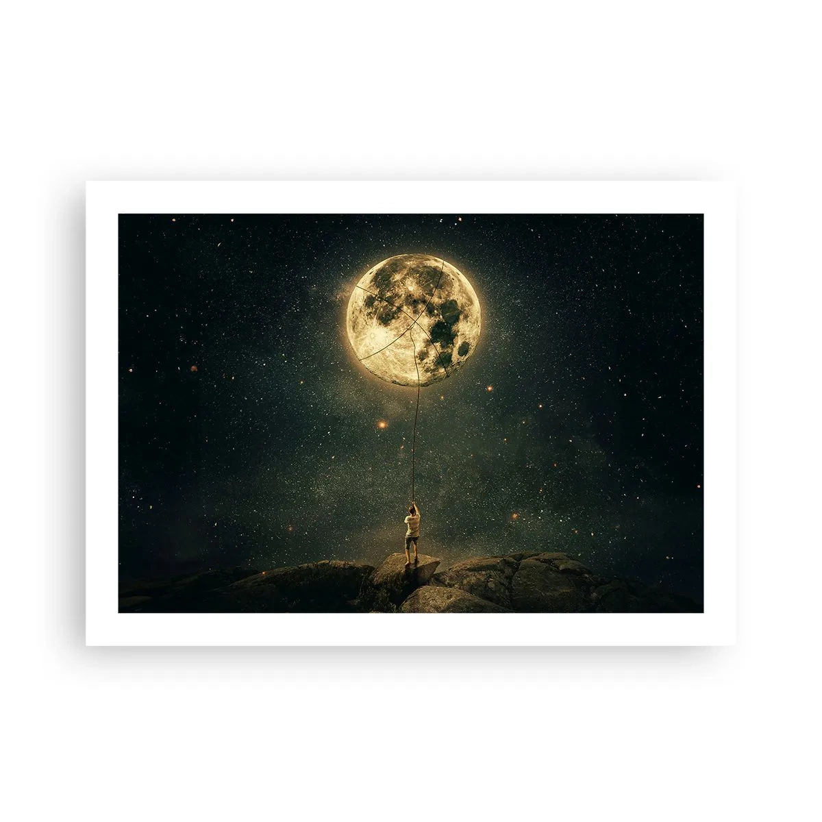Plakat - En, der stjal månen - 70x50 cm