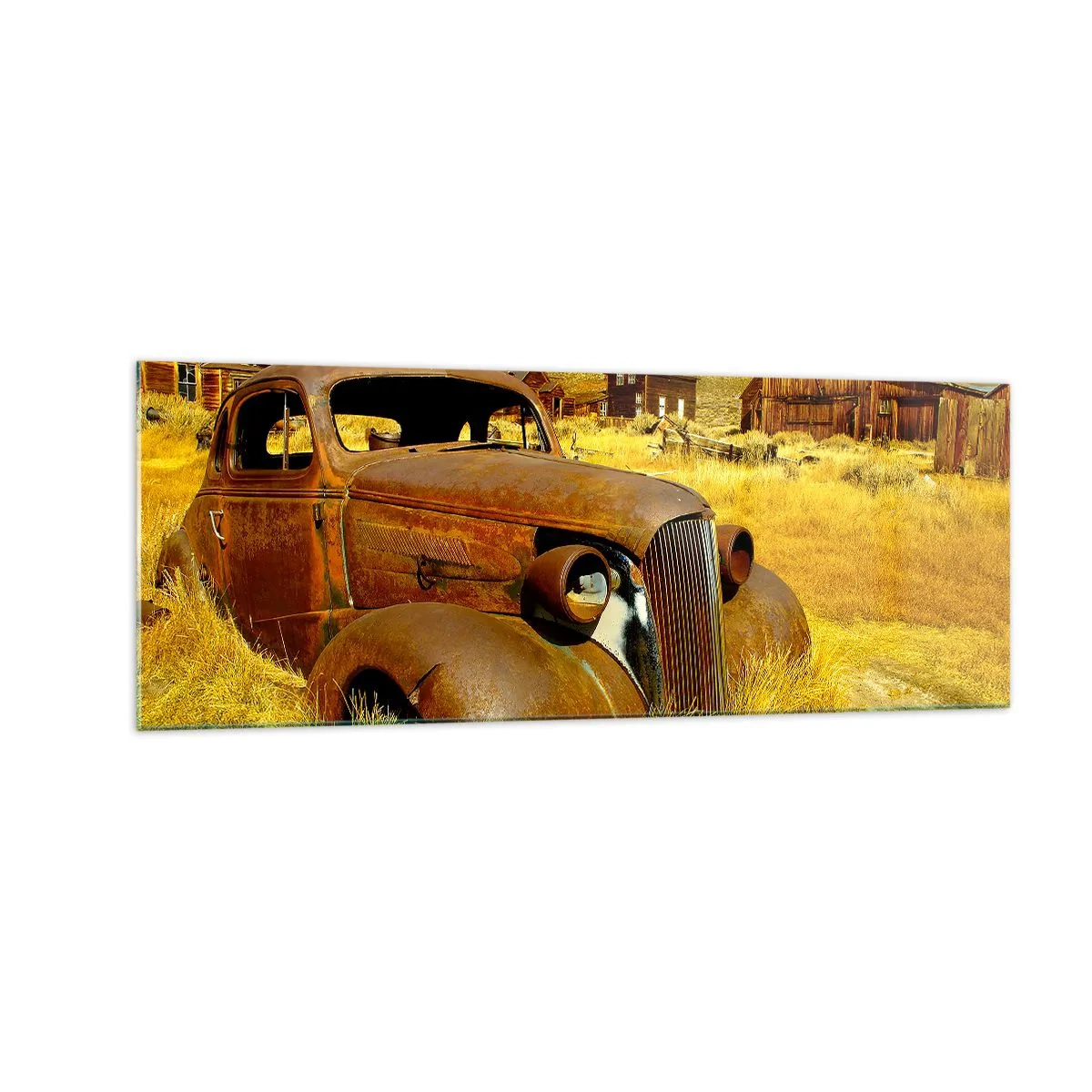 Billede på glas - Et velfortjent hvil - 140x50 cm