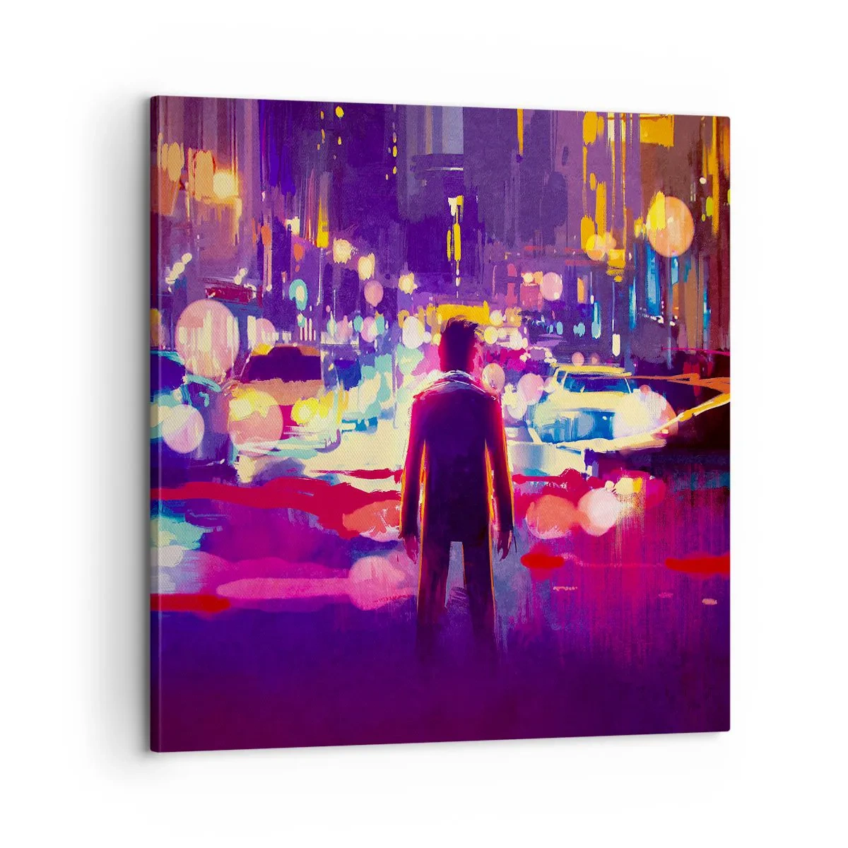 Lærredstryk - Billede på lærred - Nedsænket i lys - 60x60 cm