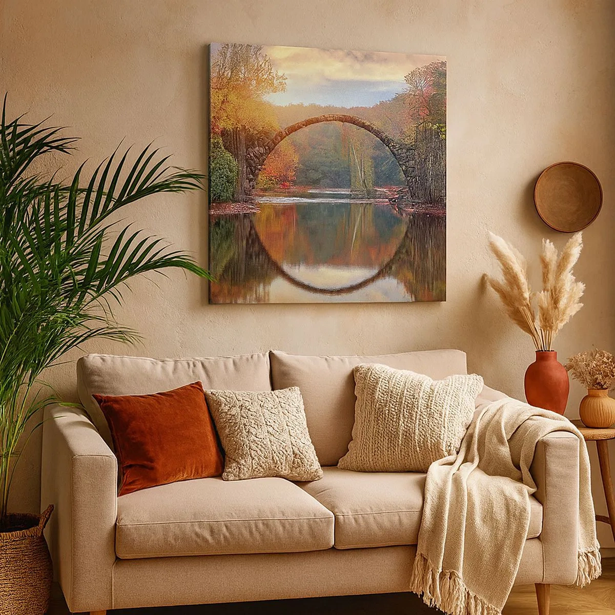 Lærredstryk - Billede på lærred - På den anden side af spejlet - 30x30 cm