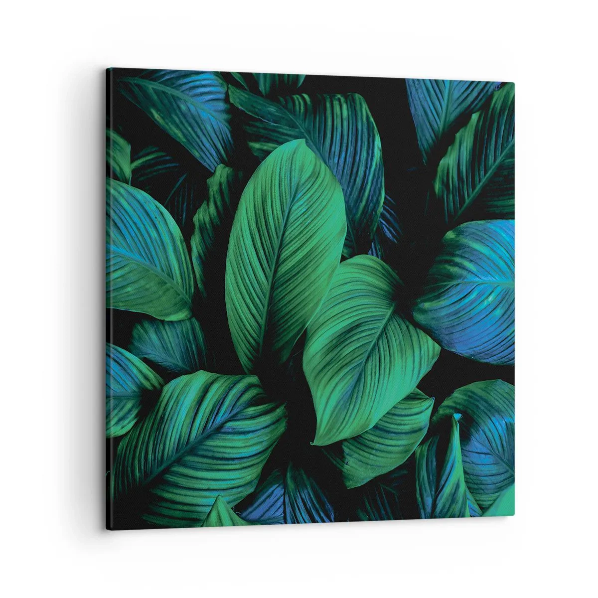 Lærredstryk - Billede på lærred - I den grønne flok - 50x50 cm