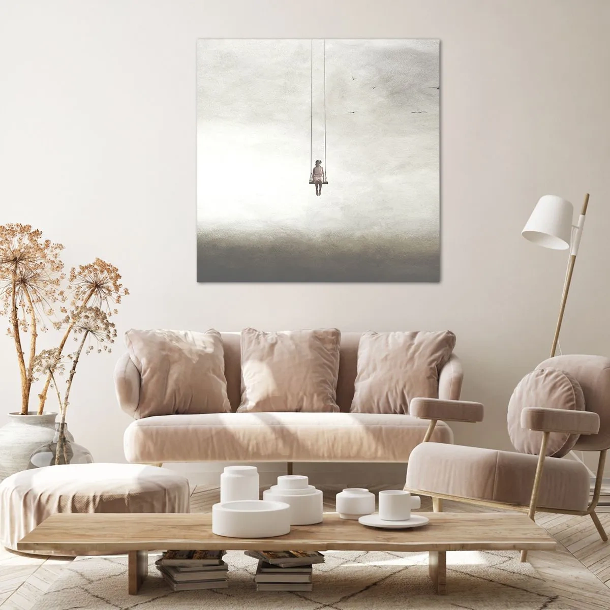 Lærredstryk - Billede på lærred - Barnet i os selv - 70x70 cm