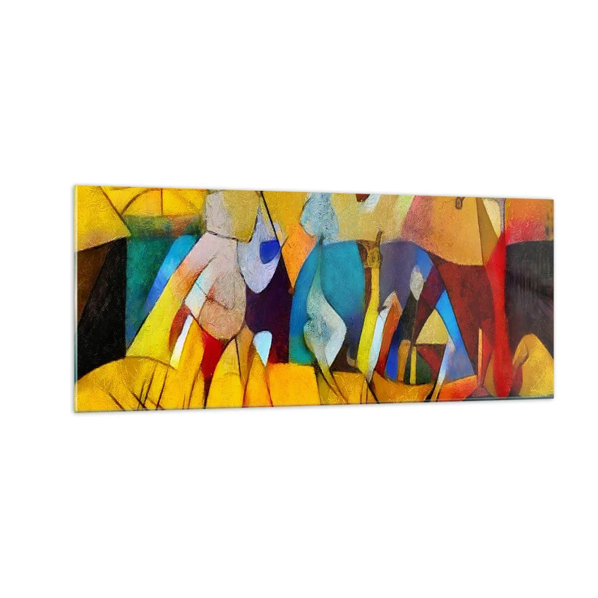 Billede på glas - Sol - liv - glæde - 100x40 cm