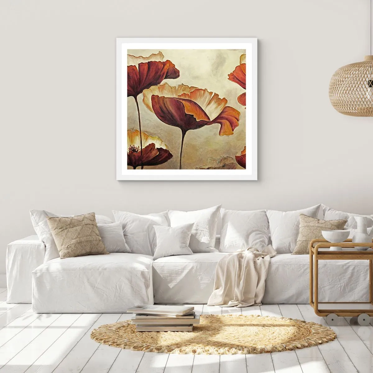 Plakat i hvid ramme - Marker - 50x50 cm