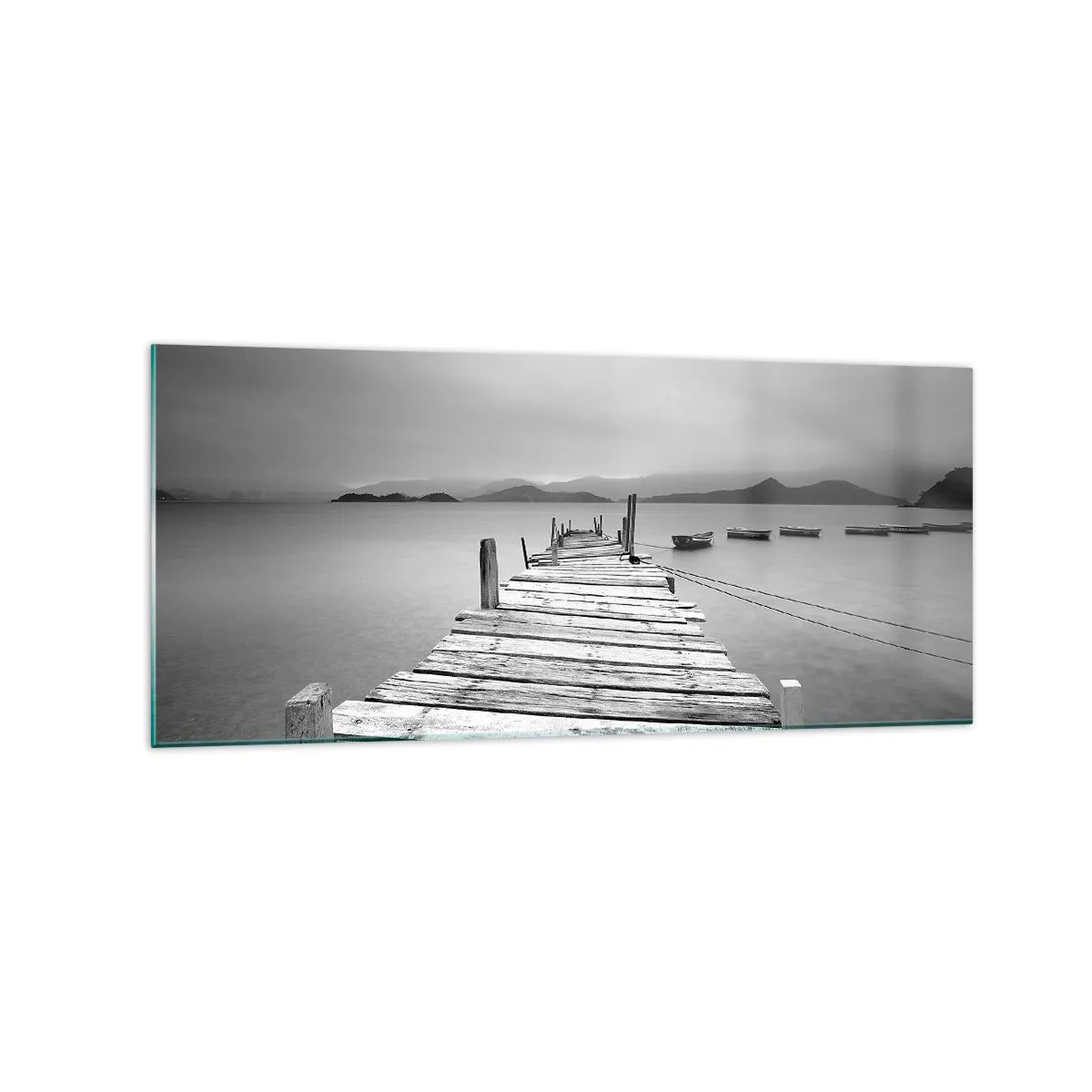 Billede på glas - Ud over bjergene, hinsides havene - 120x50 cm