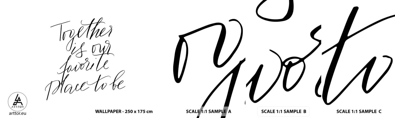 Prøve Fototapet Selvklæbende Deluxe Sticker - Føler du det også? - Typografi, Bekræftelse, Maxim - 100x30 cm