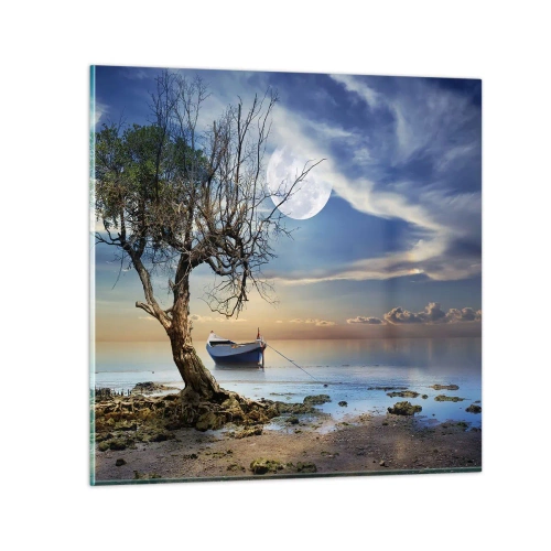 Billede på glas - Er dette enden eller begyndelsen? - 70x70 cm