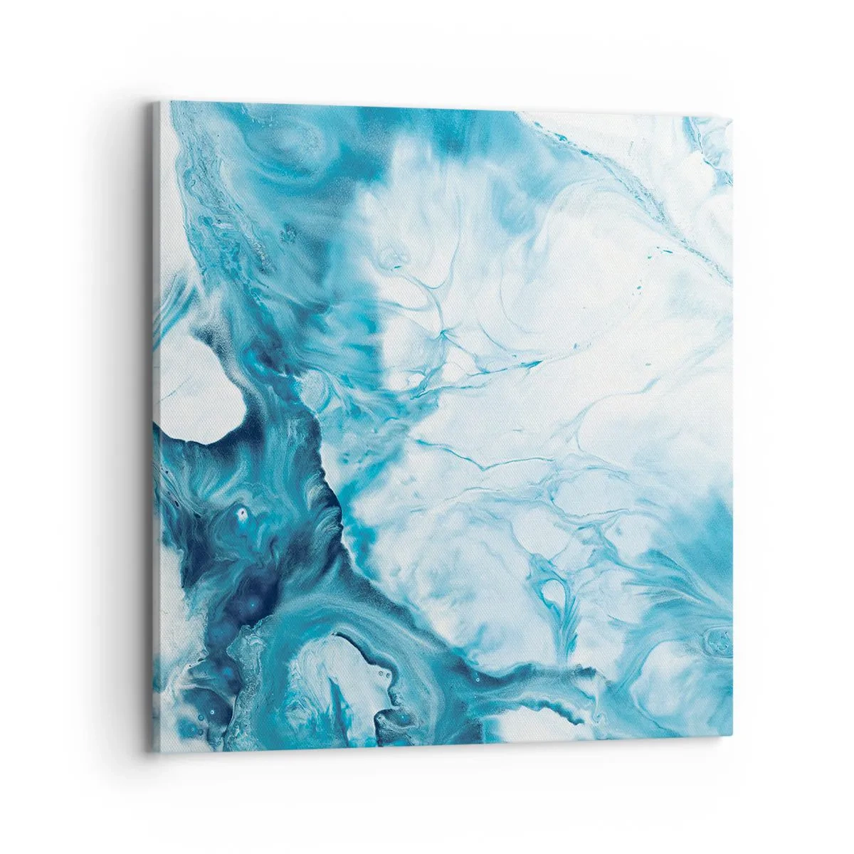 Lærredstryk - Billede på lærred - Blå koncert - 70x70 cm