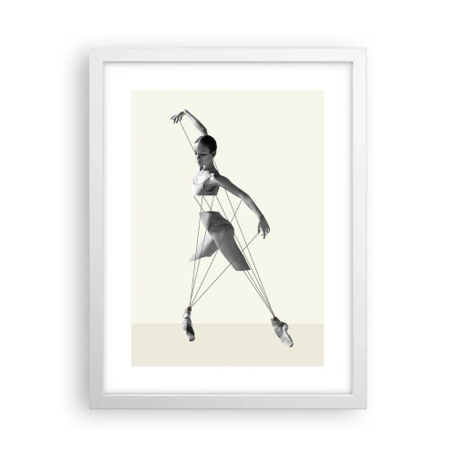 Plakat i hvid ramme - I verdens teater - 30x40 cm