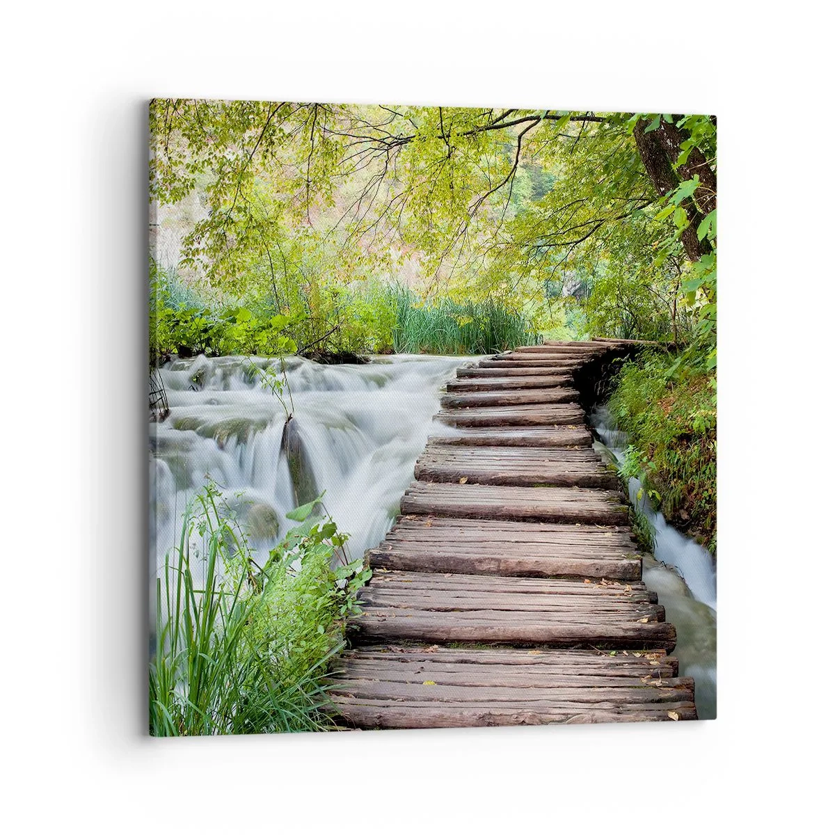Lærredstryk - Billede på lærred - Overhovedet ikke stille vand - 70x70 cm