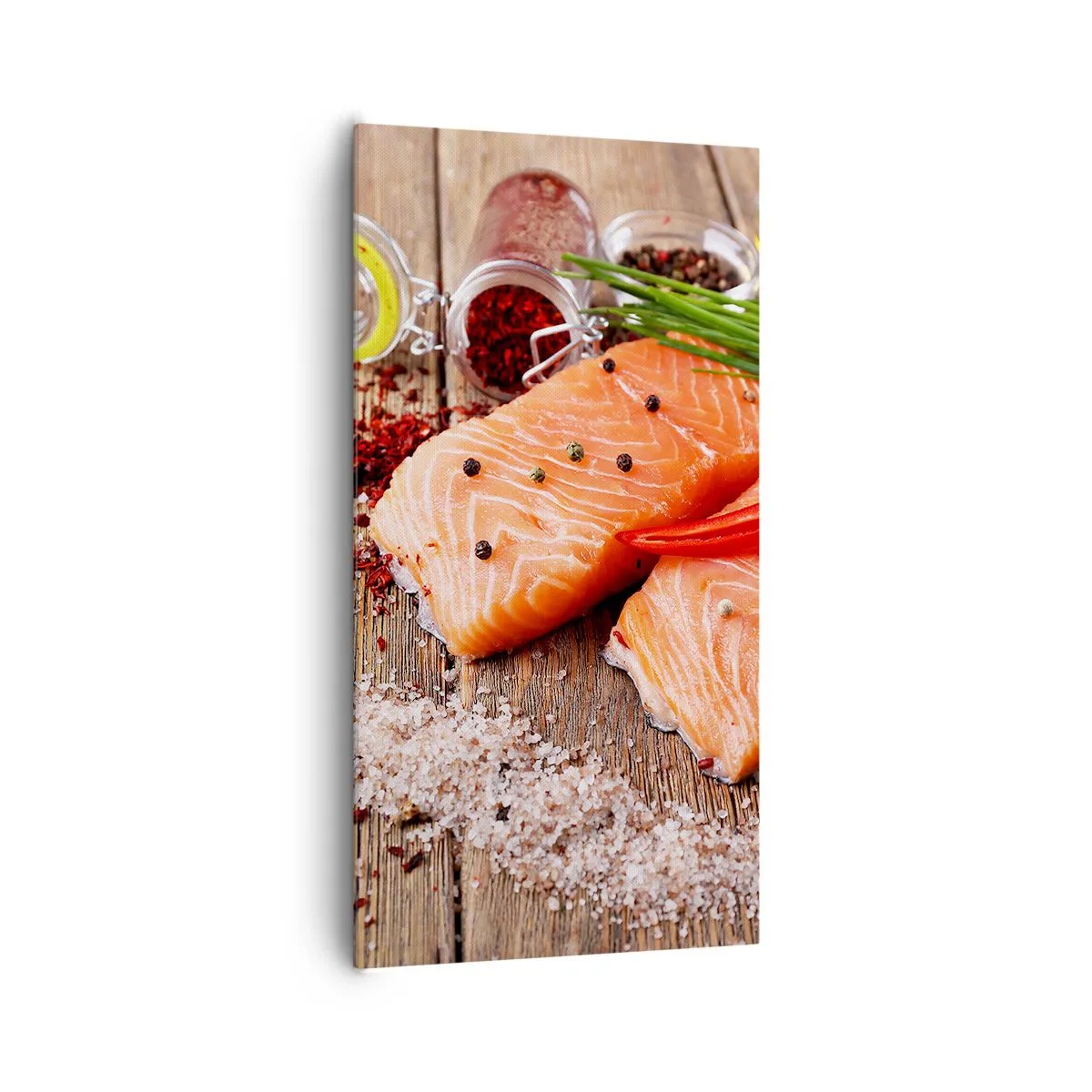 Lærredstryk - Billede på lærred - Norske køkken eventyr - 65x120 cm