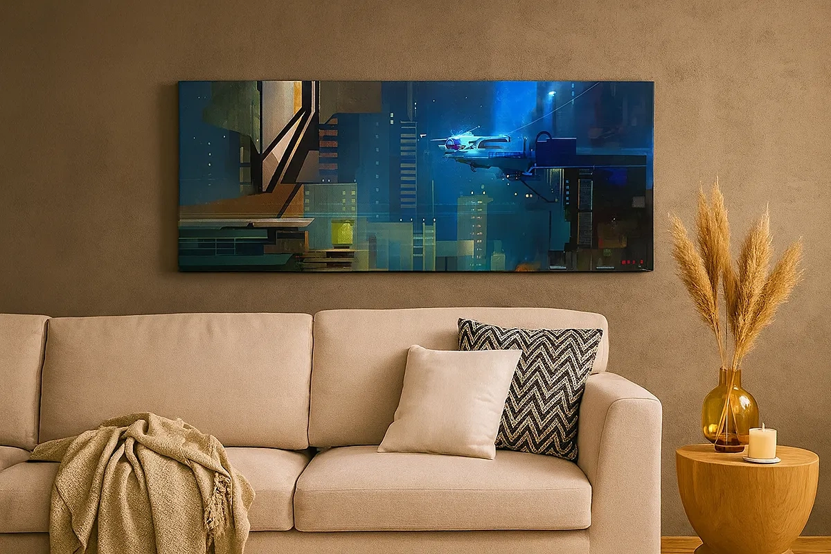 Lærredstryk - Billede på lærred - I den nærmeste fremtid - 30x30 cm