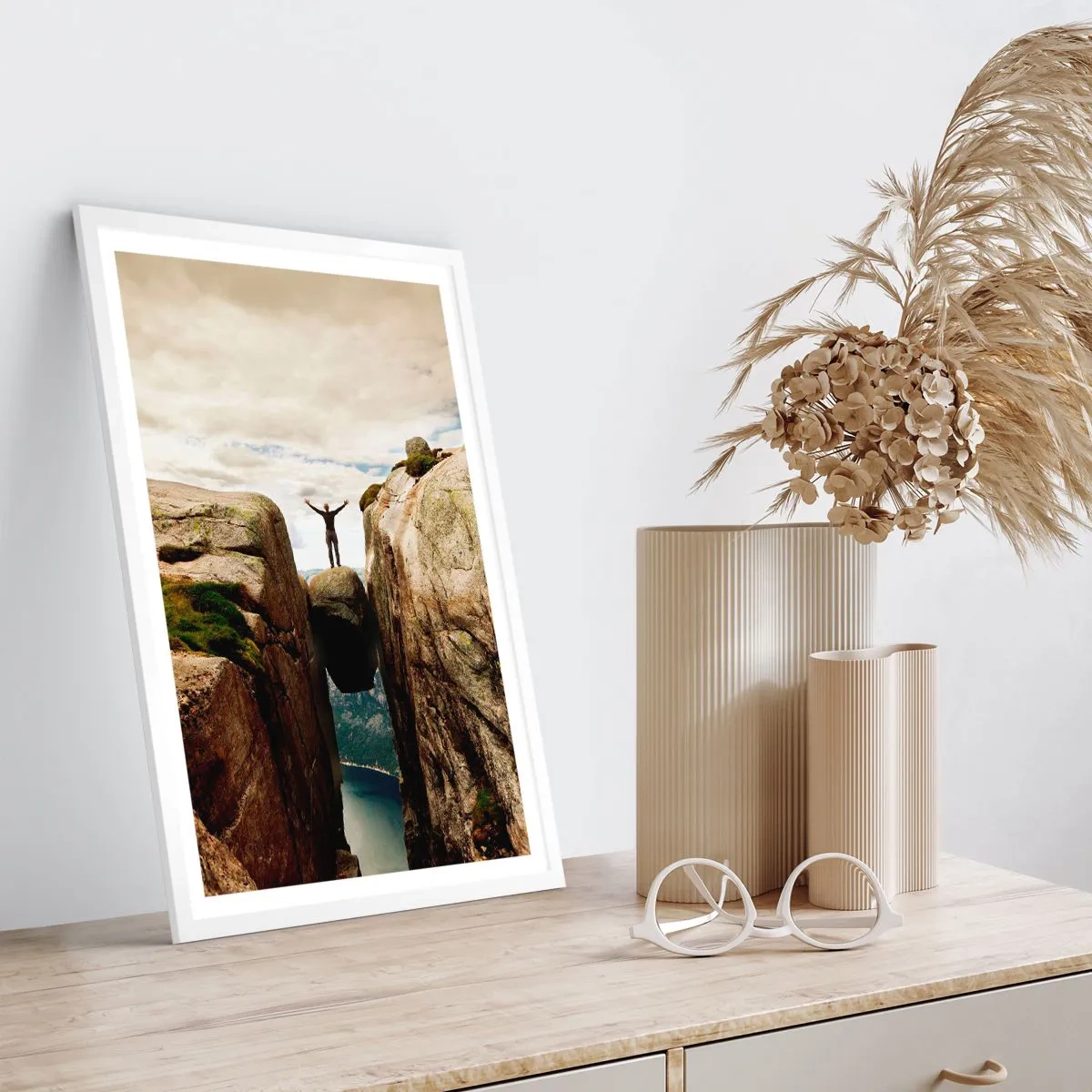 Plakat i hvid ramme - Hvordan har jeg det! - 61x91 cm