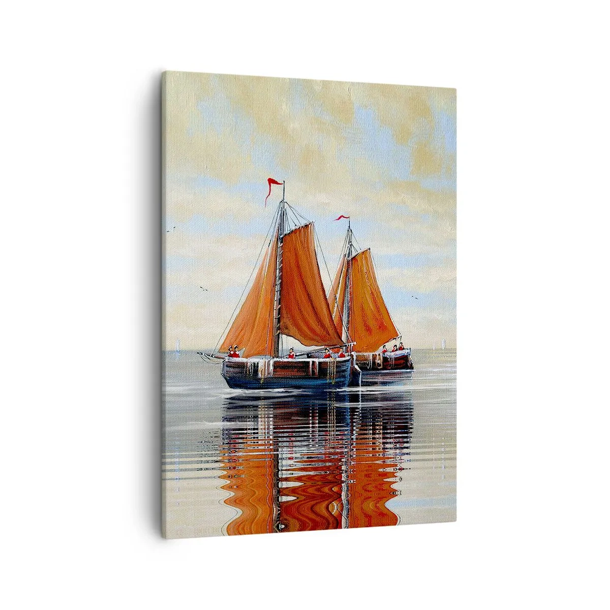 Lærredstryk - Billede på lærred - Hey, sejl, sømand.... - 50x70 cm