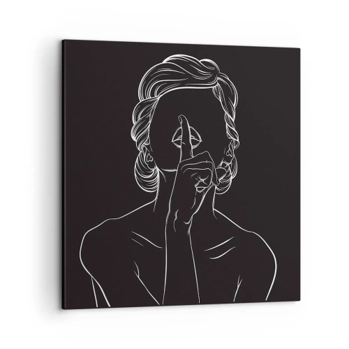 Lærredstryk - Billede på lærred - Skønhed blomstrer i stilhed - 50x50 cm