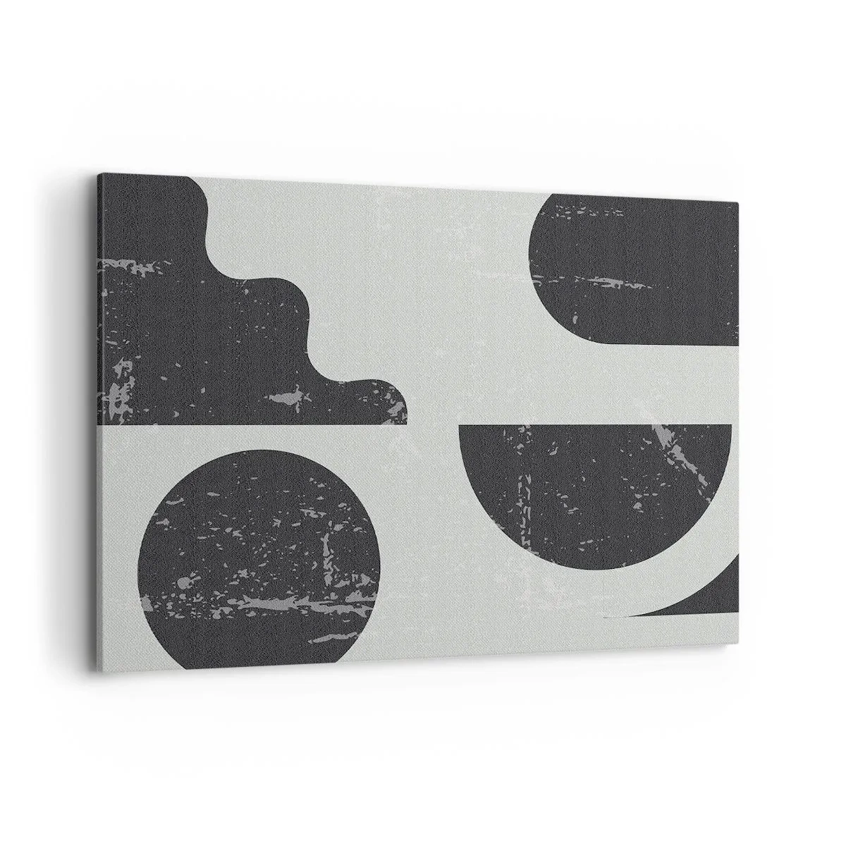 Lærredstryk - Billede på lærred - Komposition over og under - 100x70 cm