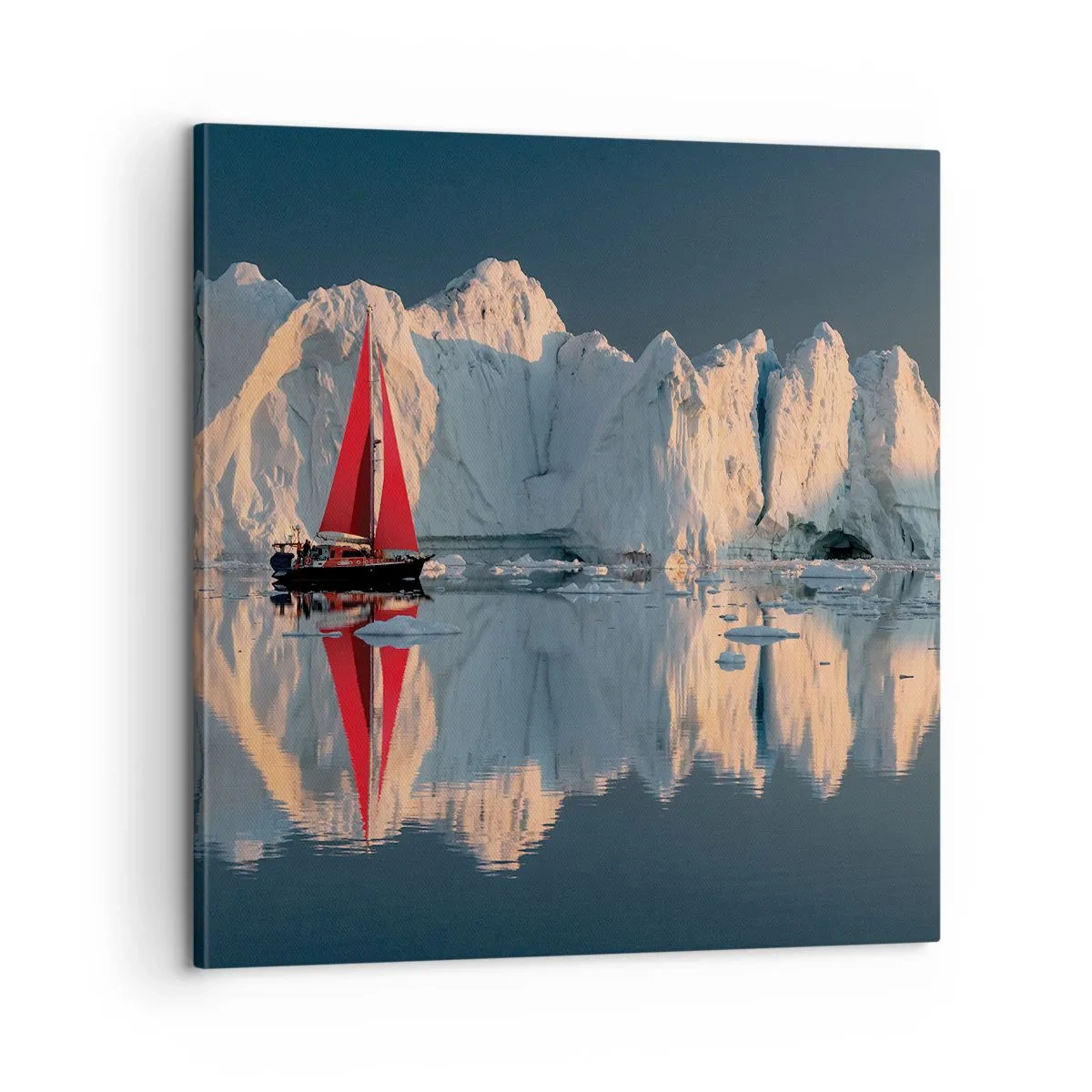 Lærredstryk - Billede på lærred - På kanten af verden - 60x60 cm