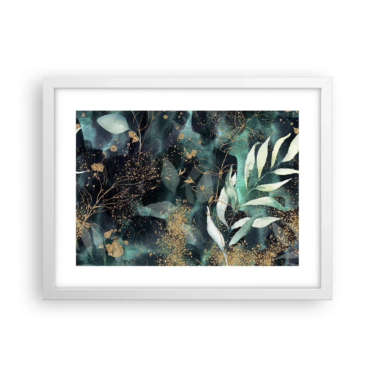 Plakat i hvid ramme - Fortryllet have - 40x30 cm