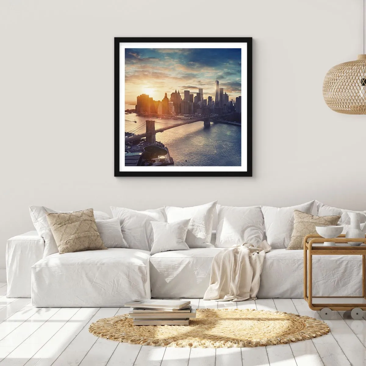 Plakat i sort ramme - Et monument til vestlig kultur - 30x30 cm