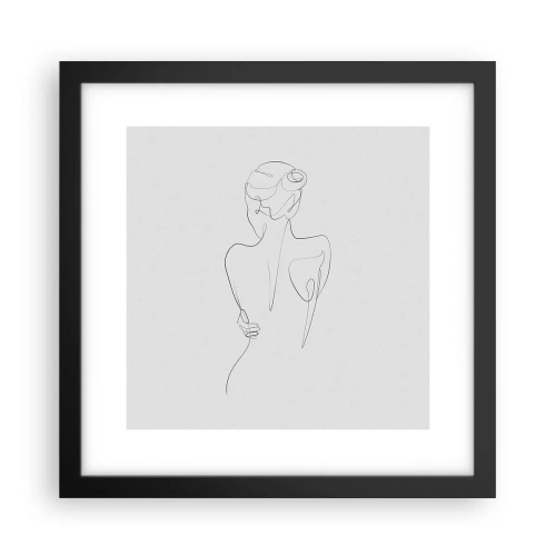 Plakat i sort ramme - Kroppens musik - 30x30 cm