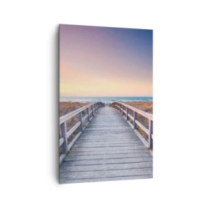 Lærredstryk - Billede på lærred - Baltisk aften aura - 80x120 cm