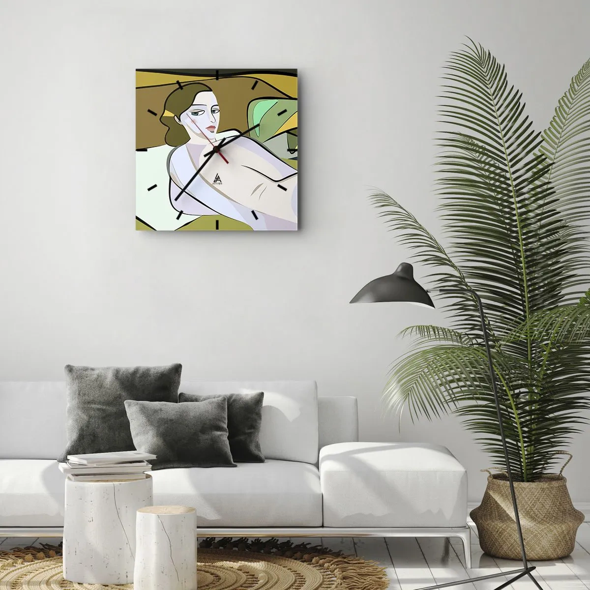 Vægur, Uret - Intimt portræt - 40x40 cm