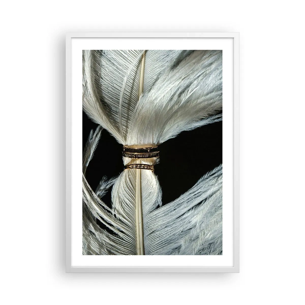 Plakat i hvid ramme - ...og jeg vil ikke forlade dig... - 50x70 cm