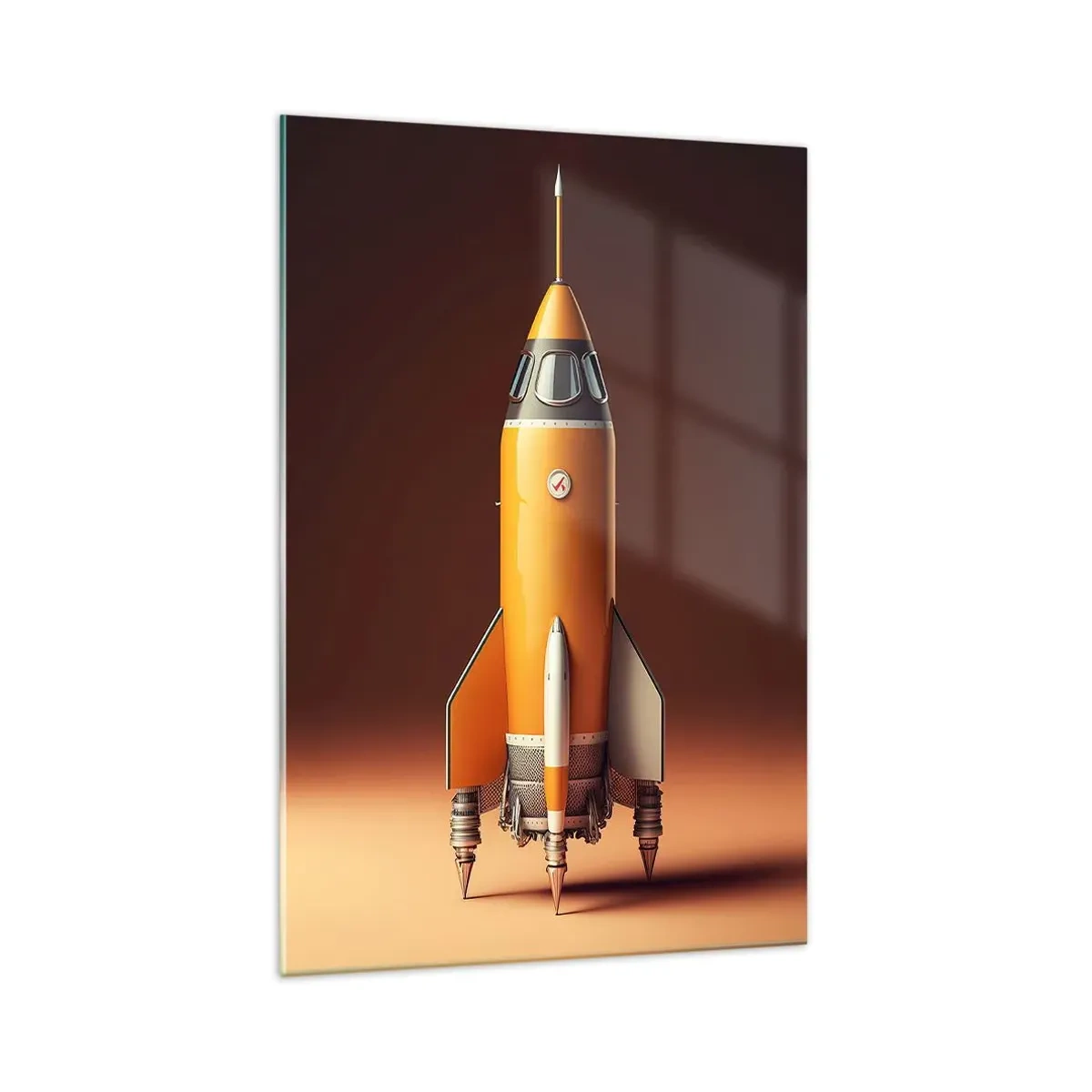 Billede på glas - Det begynder med en drøm - 70x100 cm