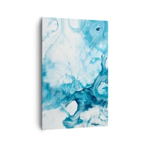 Lærredstryk - Billede på lærred - Blå koncert - 80x120 cm