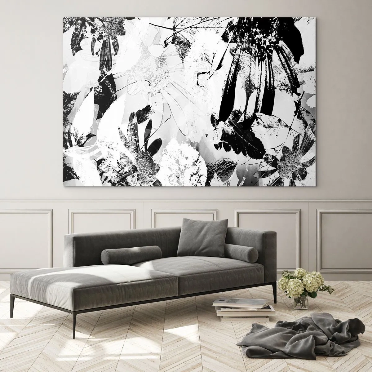 Billede på glas - Efterår i det negative - 120x80 cm