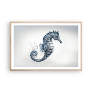 Plakat i ramme af lyst egetræ - En subtil vittighed fra naturen - 91x61 cm