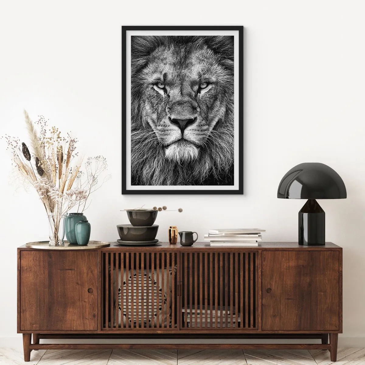 Plakat i sort ramme - I kroningsklædning - 30x40 cm