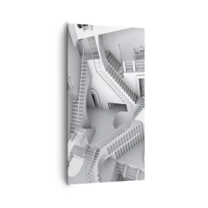 Lærredstryk - Billede på lærred - Rummets paradokser - 65x120 cm