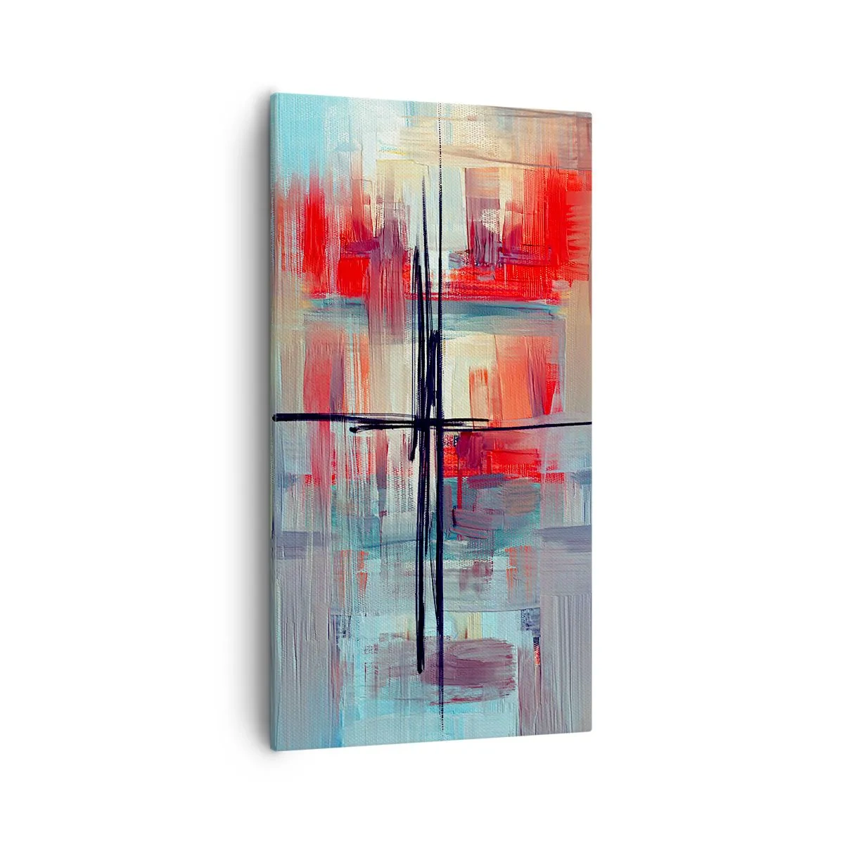 Lærredstryk - Billede på lærred - Landskab i en ukendt dimension - 55x100 cm